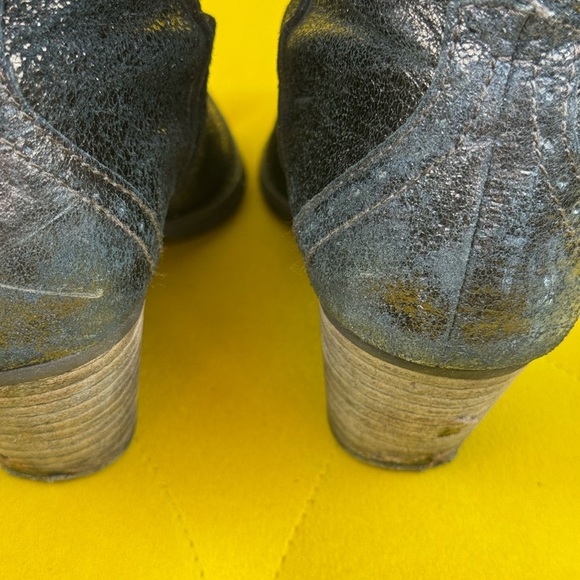 Reba Black Studded Boots Size 8M - Picture 6 of 14